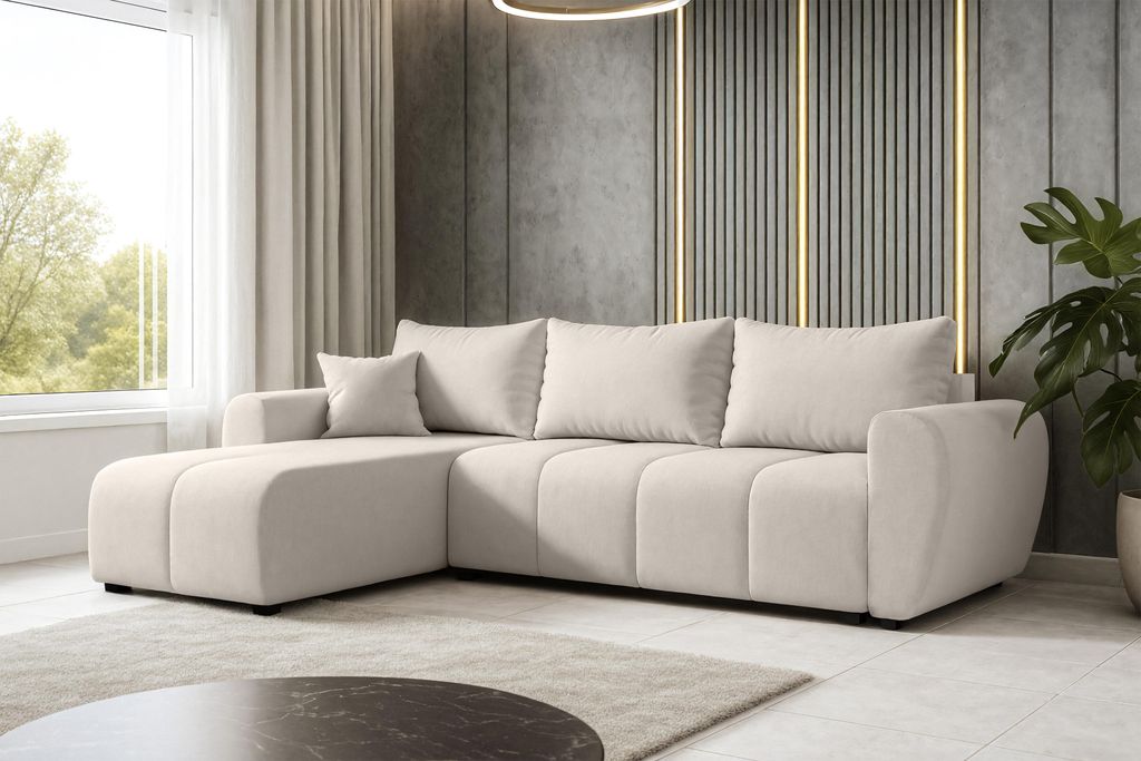AX LIVING Eckcouch mit Schlaffunktion Malatya L Mini Produktbild 