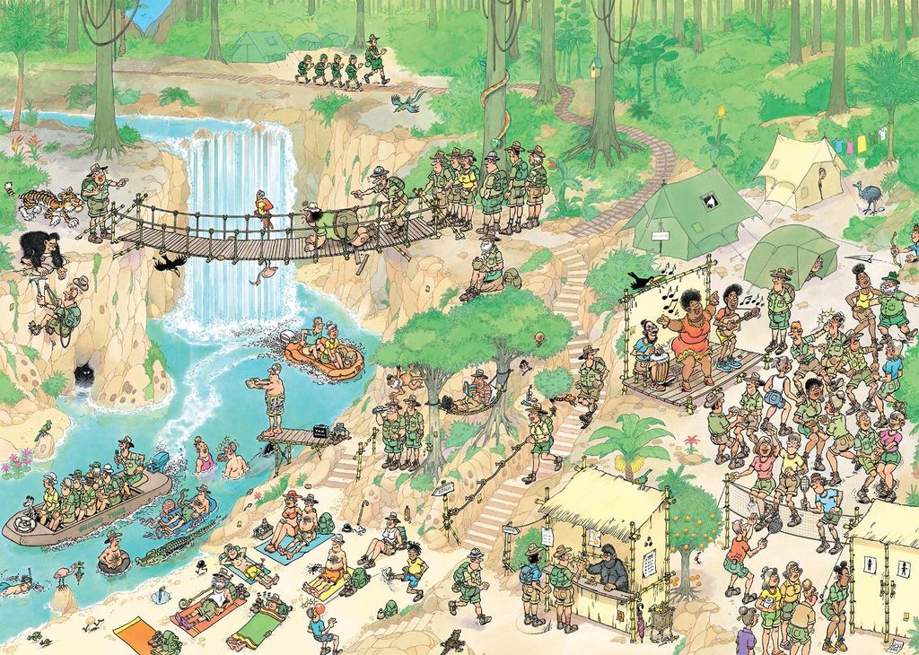 Jan van Haasteren - Dschungeltour (1000 Teile), 1000 Produktbild 