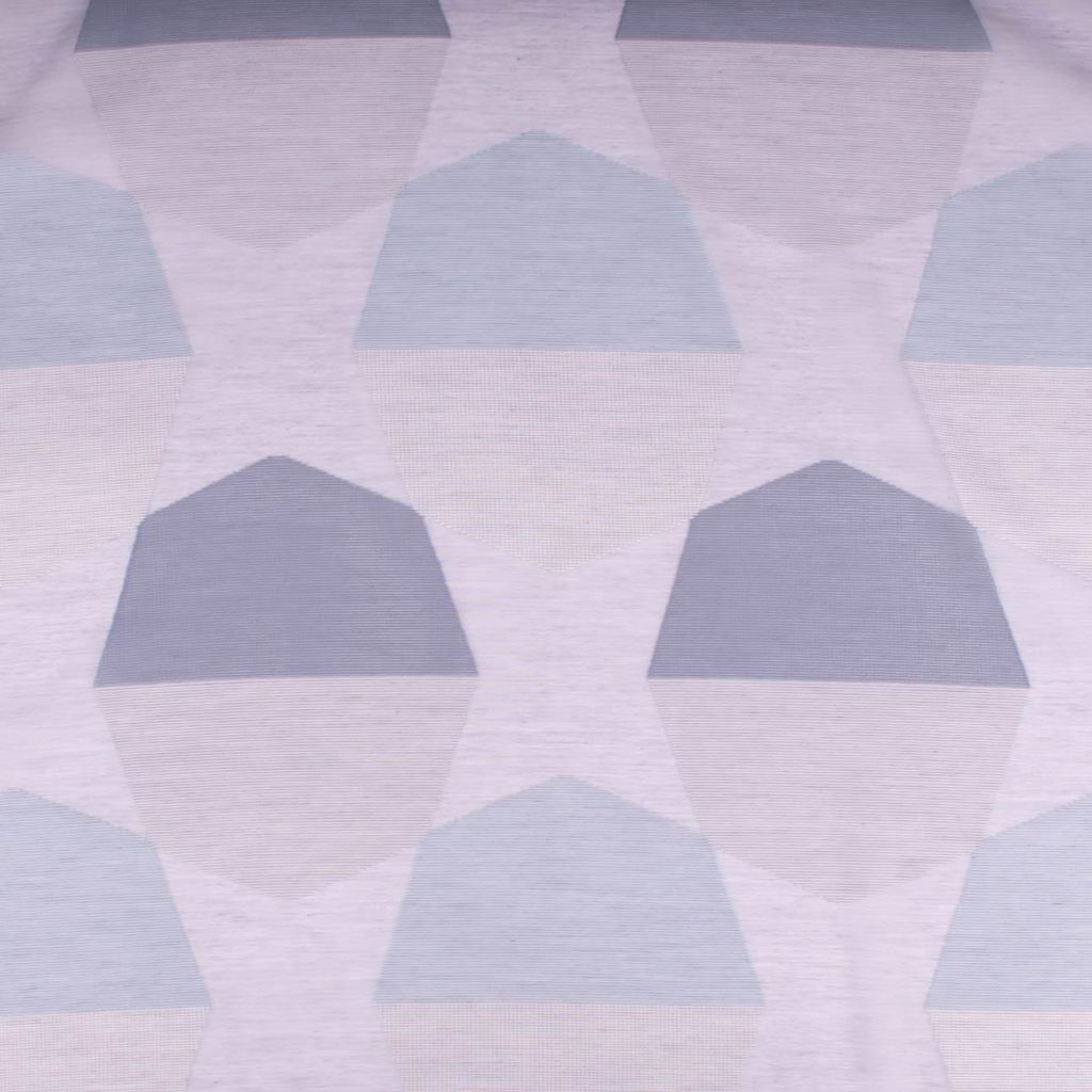 Gardinenstoff Meterware Organza Topas abstrakt grau rauchblau 152cm