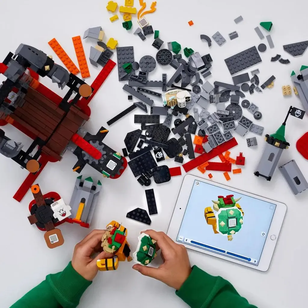 LEGO 71369 Super Mario Forteresse de Bowser avec Figurines et Défis Boss