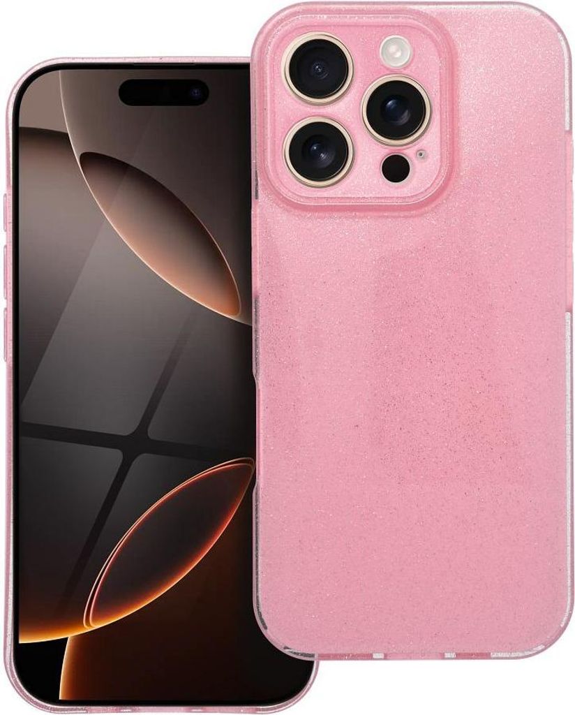 CLEAR Handyhülle 2 mm BLINK passend für IPHONE 16 Pro rosa