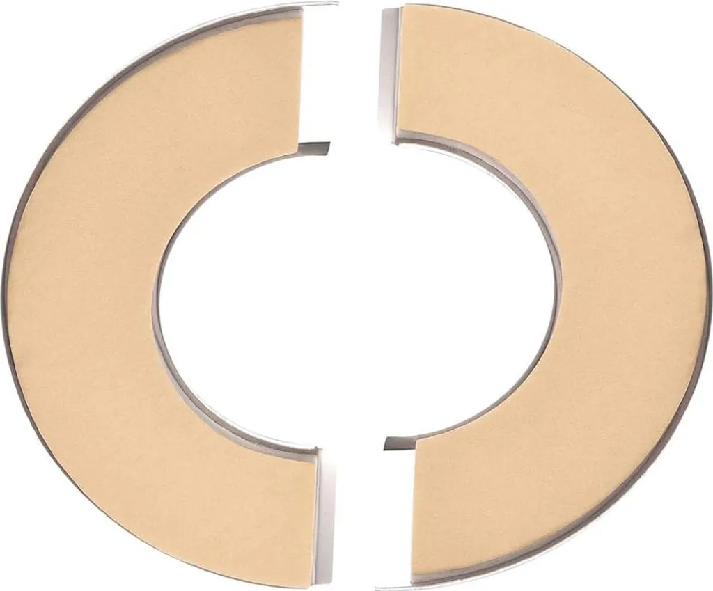 Masquer trou de tuyauterie - Set de 5 rosaces de finition inox 24 mm
