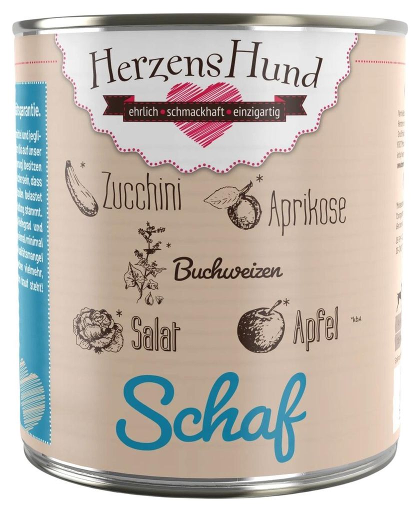 HerzensHund -Schaf mit -Gemüse, Adult, Hammelfleisch, 800 g Produktbild 
