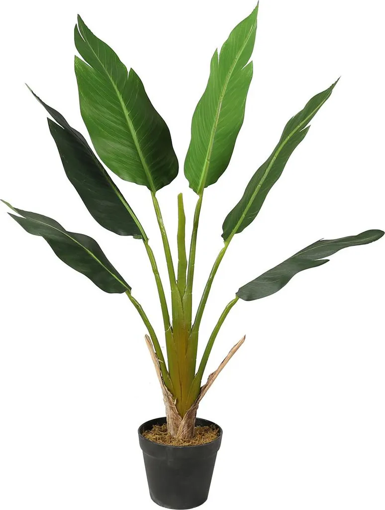Oiseau de Paradis Artificiel 90cm - Plante Verte Intérieure en Pot