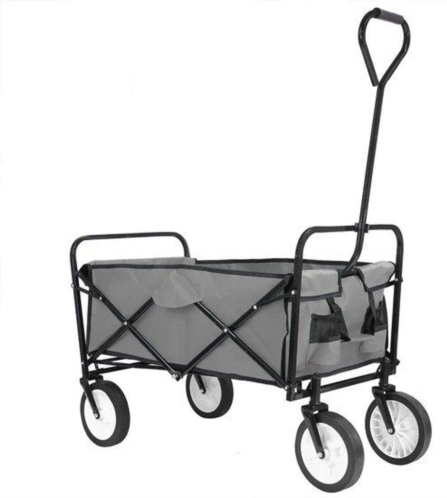 Einkaufswagen klappbar 70KG schwarz 64x50x92