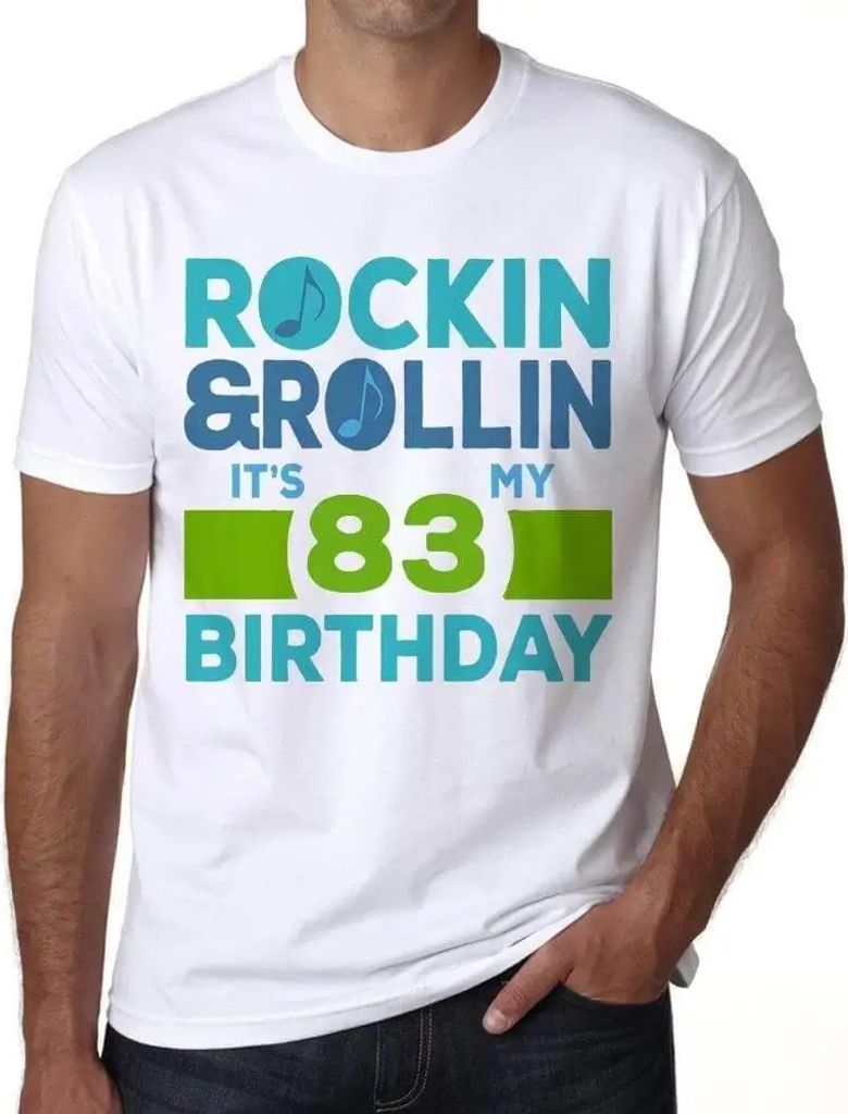 Herren Grafik T-Shirt Rockin' & rollin' es ist mein Geburtstag 83 – Rockin' & Rollin', It's My Birthday 83 – Geschenk 83. Geburtstag Jahrestag 83