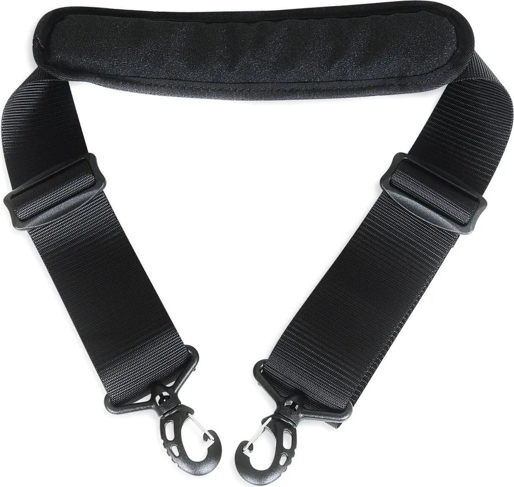 Cinghia Tatonka 55mm Black - Tracolla Imbottita per Borse da Viaggio