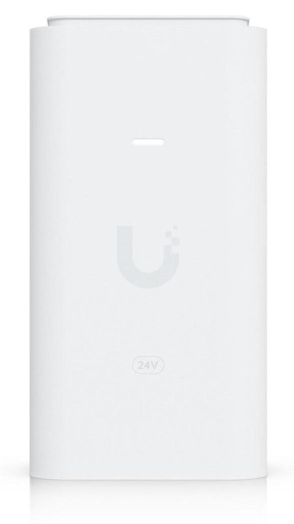 Ubiquiti UACC-Adapter-PoE-24-12W, 2.5 Gigabit Ethernet, 10,100,1000,2500 Mbit/s, Weiß, Überstrom, Spitzenimpuls, Überspannungsschutz, 24 V, 100 ...