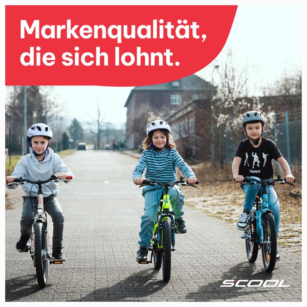16 Zoll Kinderfahrrad, 1-Gang, Kinderfahrrad, S’COOL niXe, ab ca. 4–6 Jahre, 100–115 cm, Grün/Limette