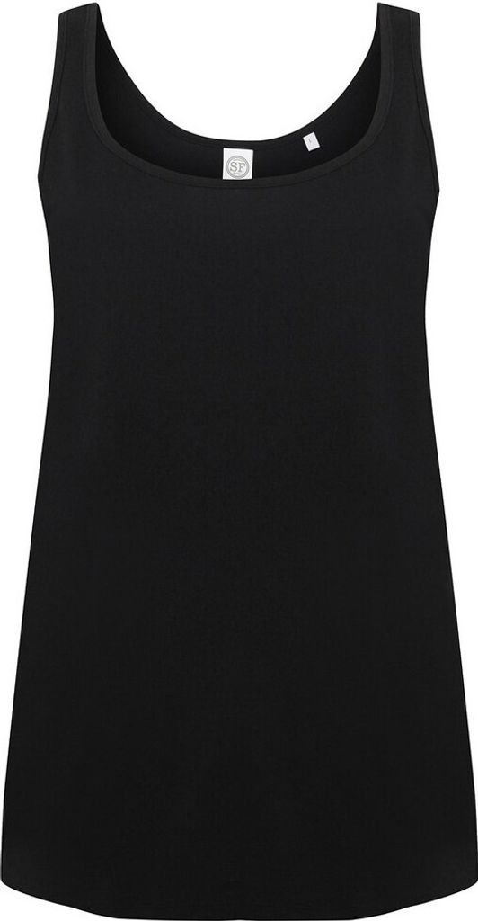 SF - "Slounge" Ärmelloses Oberteil für Damen RW9349 (M) (Schwarz)