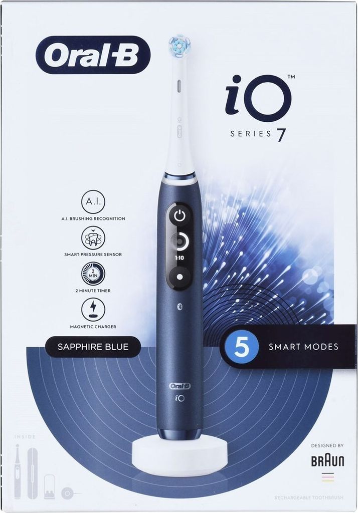 Braun iO7 Electric Toothbrush Sapphire Blue Produktbild 5