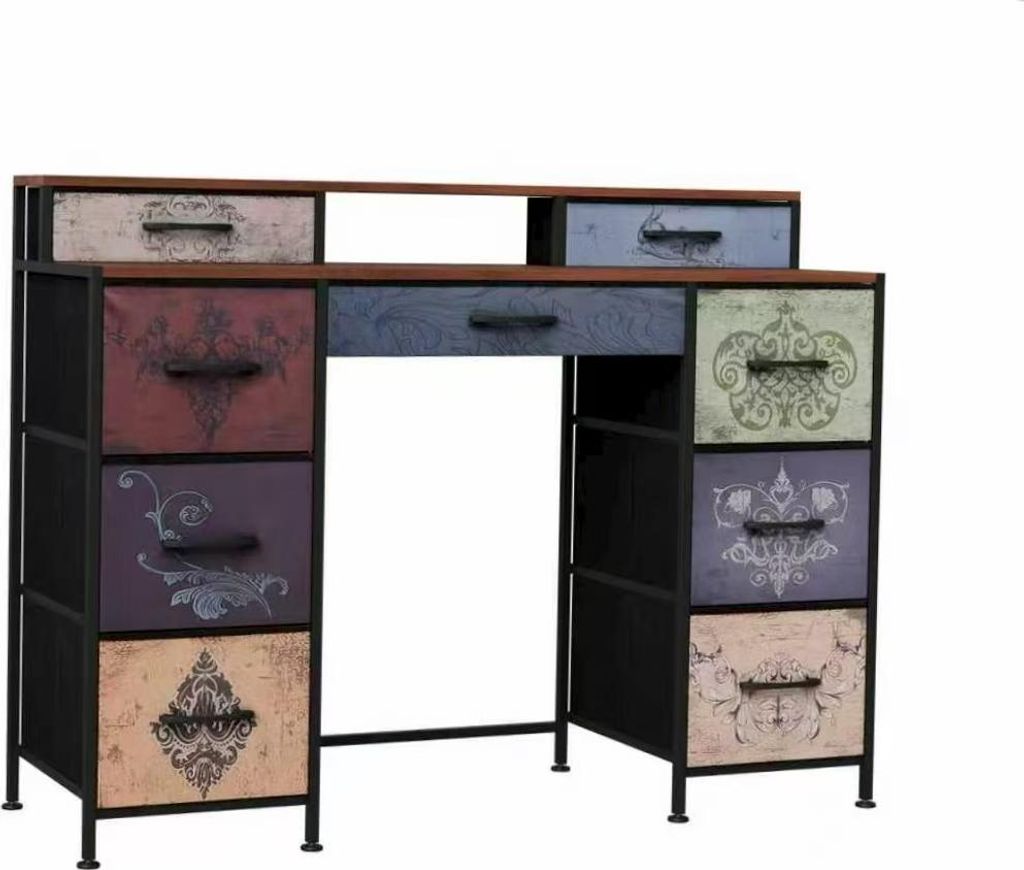 Vintage toaletný stolík s kvetinovým vzorom, 121 cm - 9 Obrázok produktu 