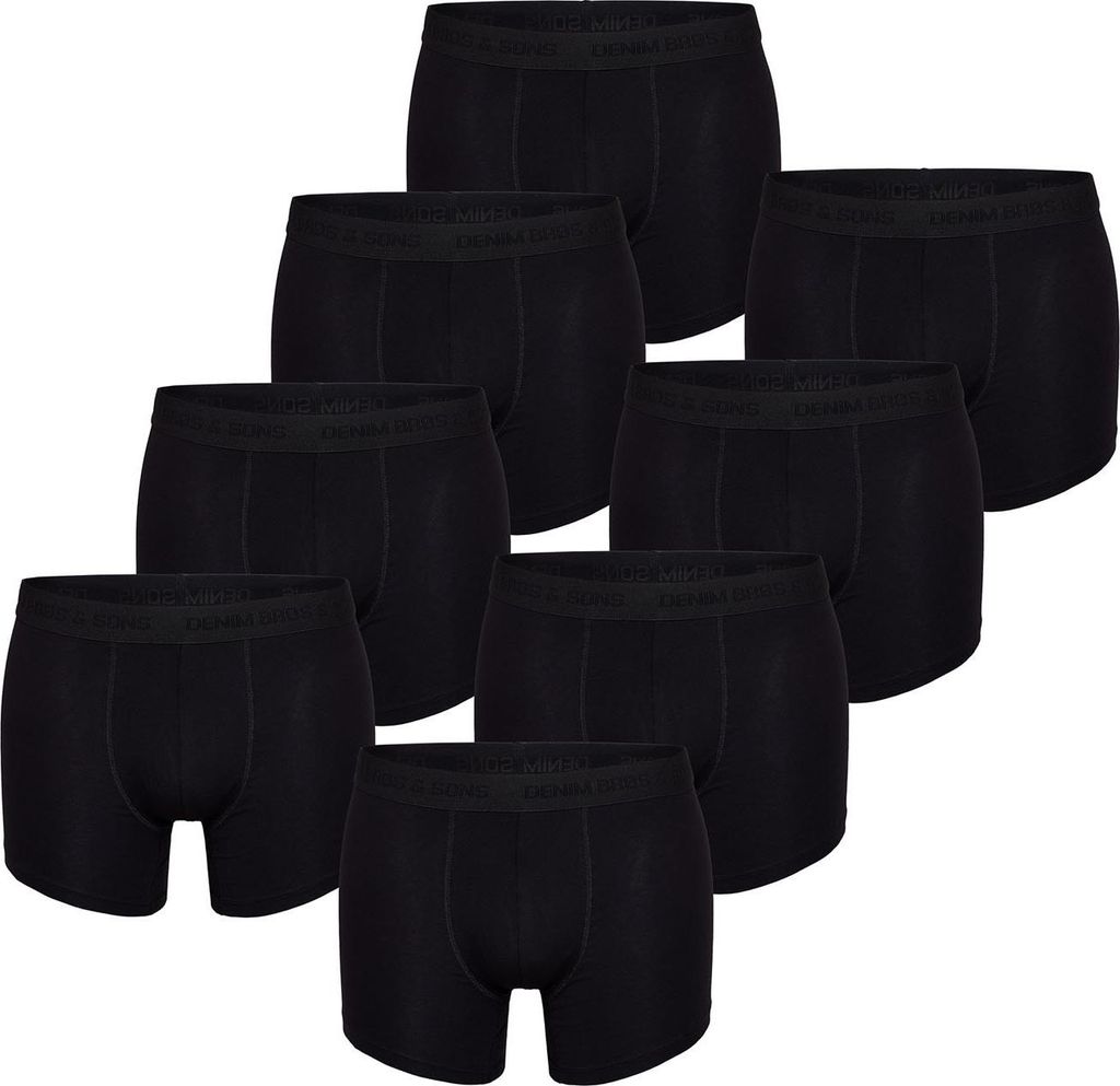 MG-1 Herren Retro Boxer 8-Pack Mix Colors - all black - Produktbild 
