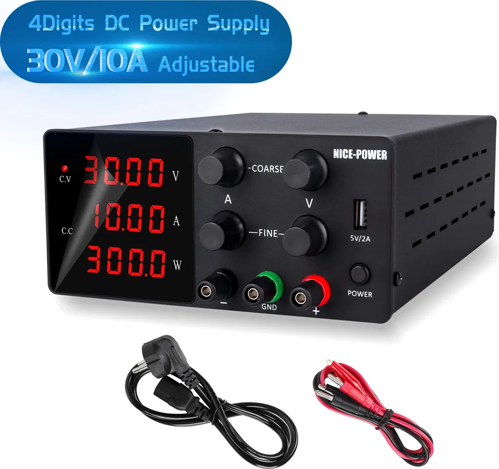 Source d'alimentation de laboratoire DC 30V 10A stabilisée variable