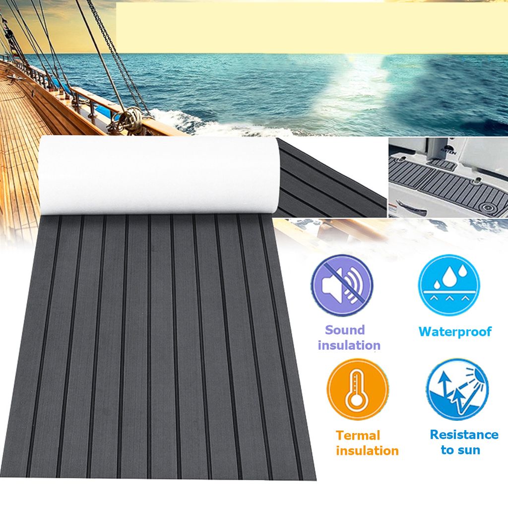 Teak Boot Yacht Bodenbelag-Matte Deck Teppich Selbstklebend Pad 6mm EVA  Schaum