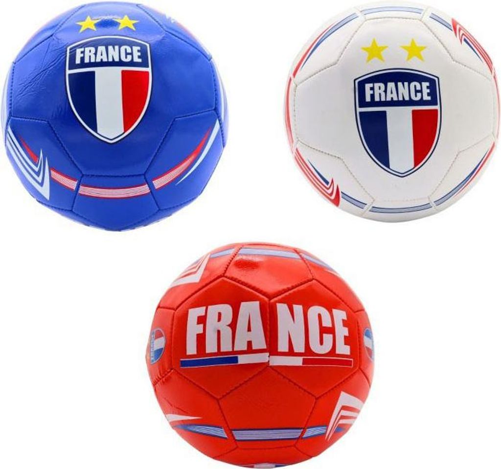 Fußball Frankreich PVC Ball mit französischer Flagge 23 cm Sportball