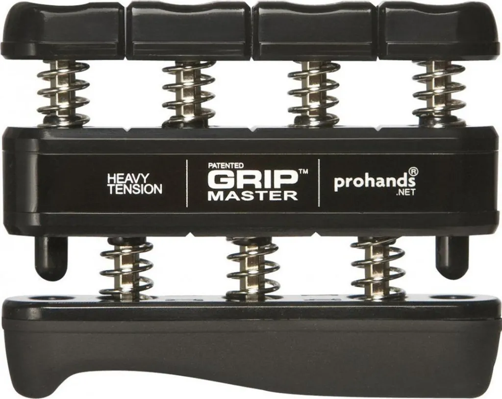 Exerciseur de Doigts Gripmaster Prohands Noir Résistance Forte 4kg
