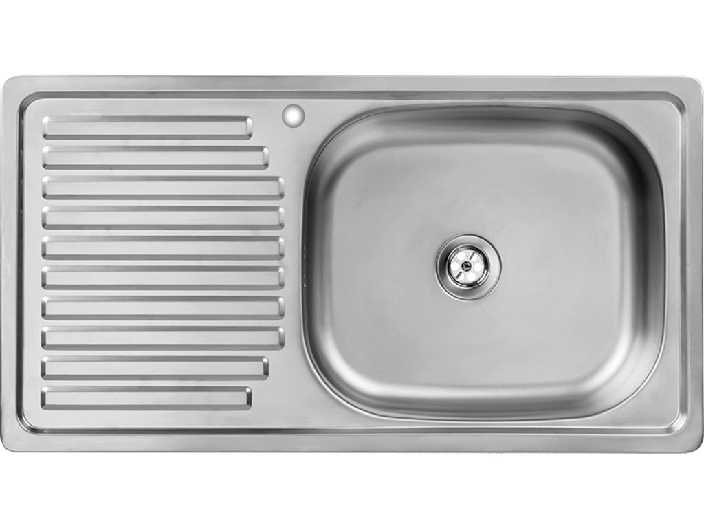 VBChome Edelstahlspüle 75 x 40 x 14 cm Edelstahl Glatt Produktbild 