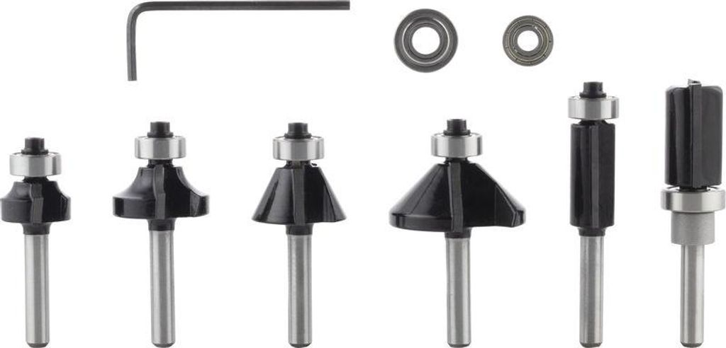 PRO Fräser- Set, Schaft 6mm, 6-tlg Produktbild 