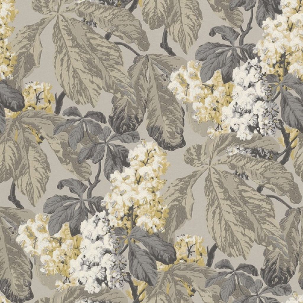 Casa Padrino Barock Vliestapete mit Blumenmuster Grau / Silber / Beige / Weiß 10,05 x 0,52 m - Deko Accessoires