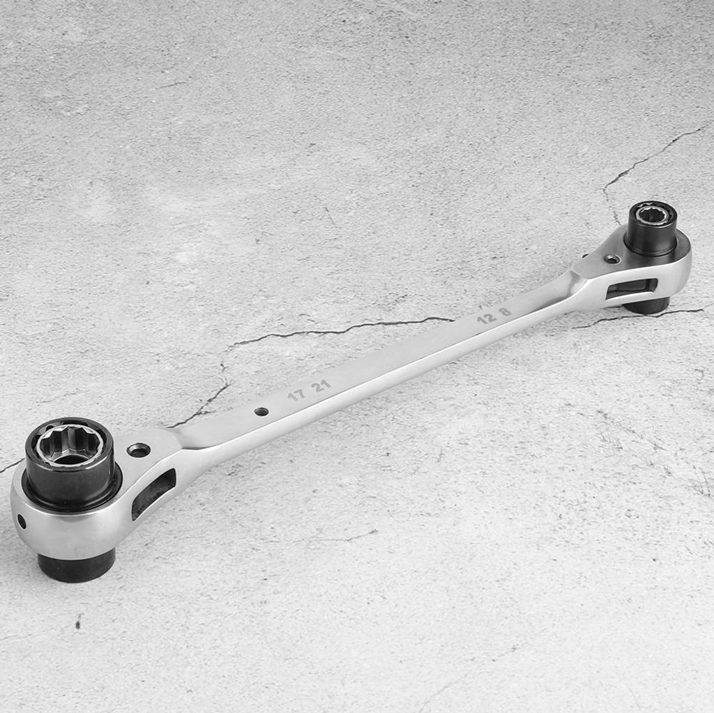 8-21 mm 8-in-1-Multifunktions-Ratschenschlüssel mit 72 Zähnen und 12-Hülsenschlüssel, Doppelkopf-Autoreparaturwerkzeuge