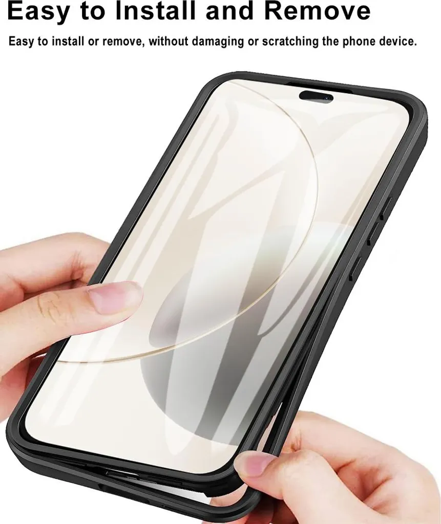 LeYi Cover per Honor 400 Lite con 2 x Pellicola Vetro Temperato, Custodia per Honor 400 Lite 5G con Protezione Fotocamera [Slideable] Armour TPU Bumper Anticorso 360° Anello Supporto Case, Rossa