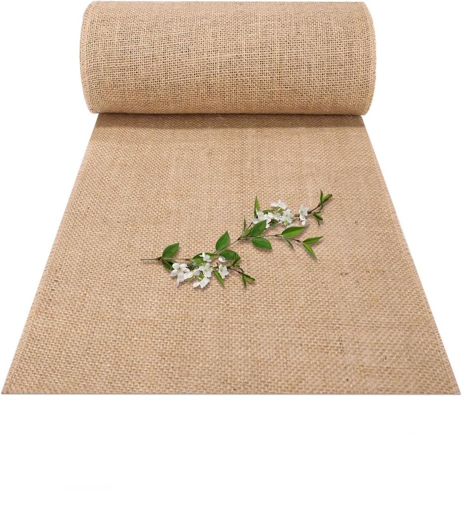 Jute Tischläufer 30x1000cm – Rustikale Deko & Natur-Optik