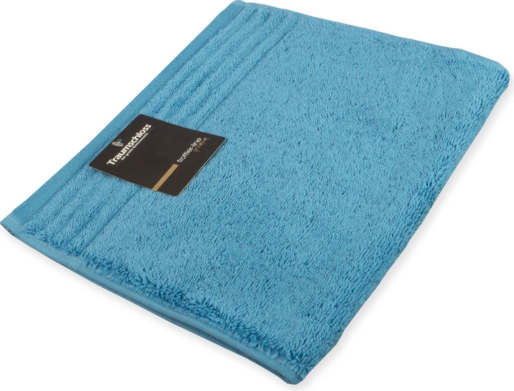 Traumschloss Frottier-Line Premium Gästetuch 30 x 50 cm nordic blau 100% ägäische Baumwolle mit 600g/m²