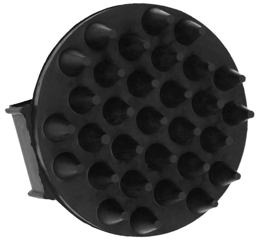 Gumminoppenstriegel, schwarz