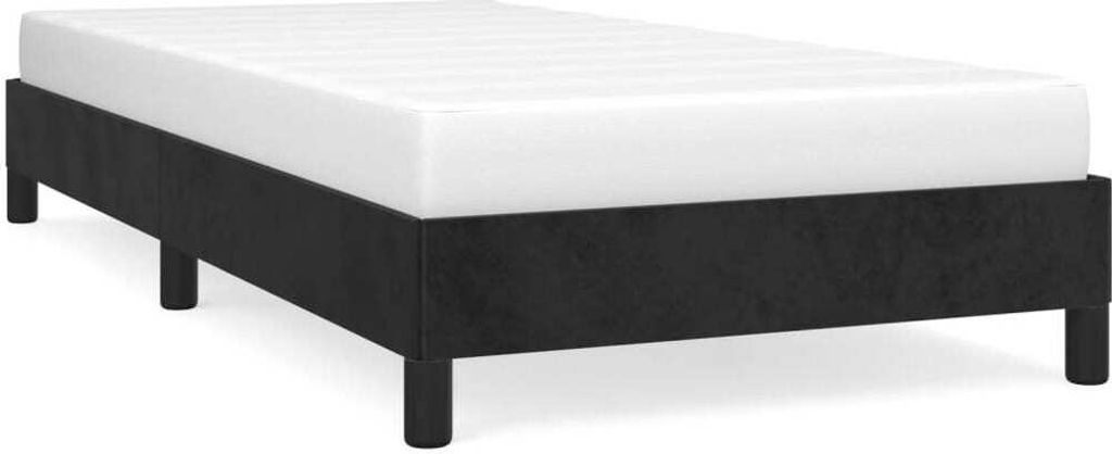 vidaXL Struttura letto nera 90x200 cm in velluto Immagine del prodotto 