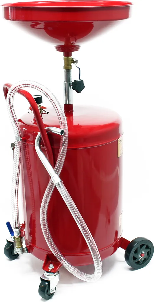 Chariot de Récupération d’Huile de Vidange 68L pour Garage et Atelier