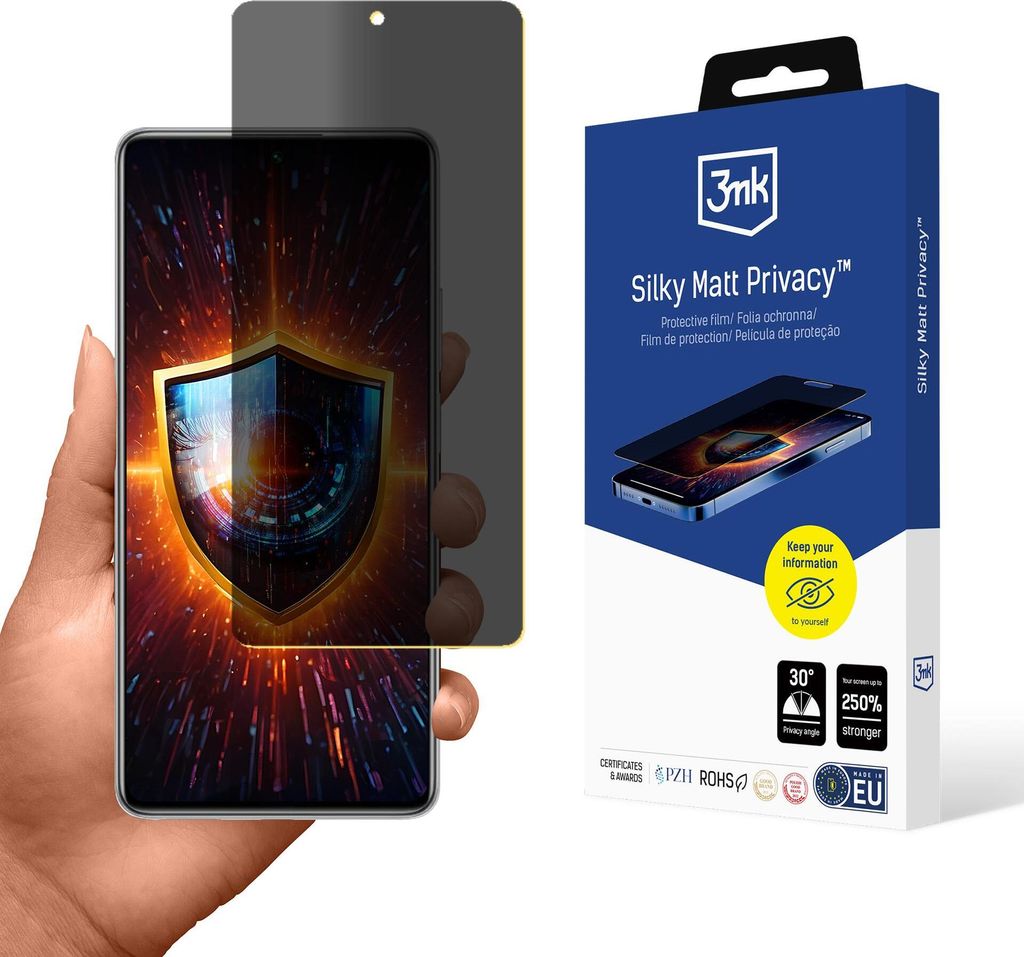 3mk Display Schutzfolie Privatisierung Film Handyfolie Silky Matt Privacy für Xiaomi 11T Self-Heal