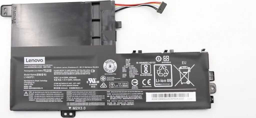 Batteria Lenovo 5B10M49822 Originale 30Wh - Ricambio IdeaPad 320S