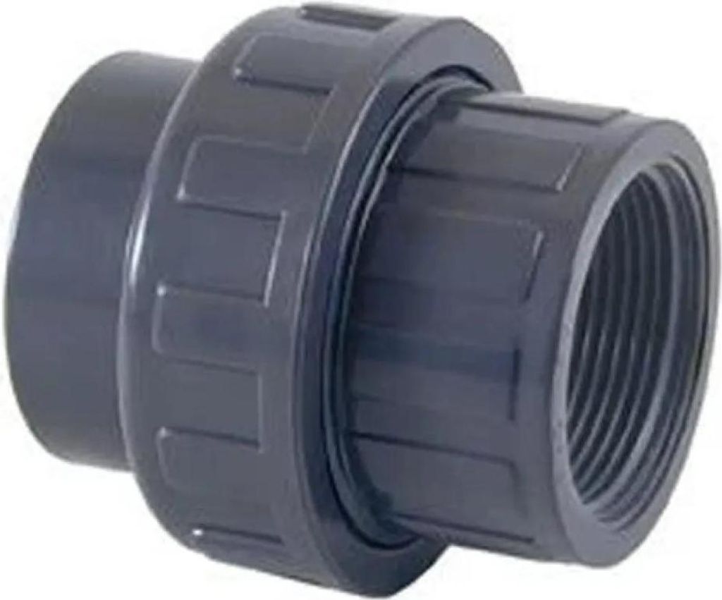 PVC Verschraubung / Kupplung 1 x Klebemuffe 1 x Innengewinde - 25 mm x 3/4"