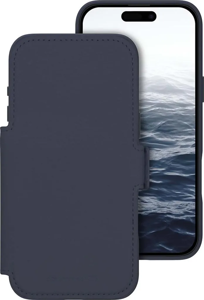dbramante1928 Lynge MS ICON Étui Cuir iPhone 17 Pro Max Bleu Nuit