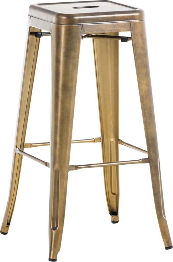TPFLiving Barhocker Joy 2 Metall Gold