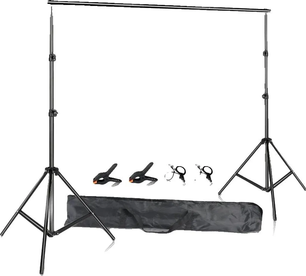 Support Fond de Studio 2x2m Durable en Aluminium avec Traverse Modulaire