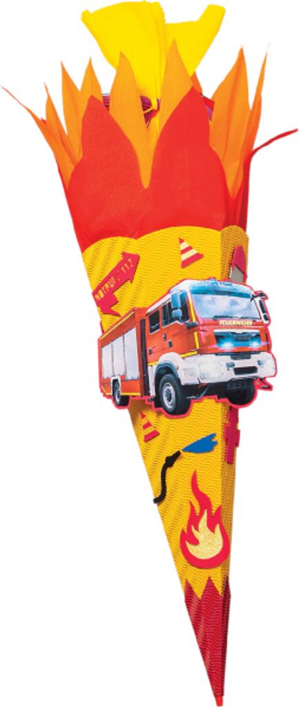 Roth Schultüten-Bastelset Feuerwehr, 68cm, eckig, Produktbild 