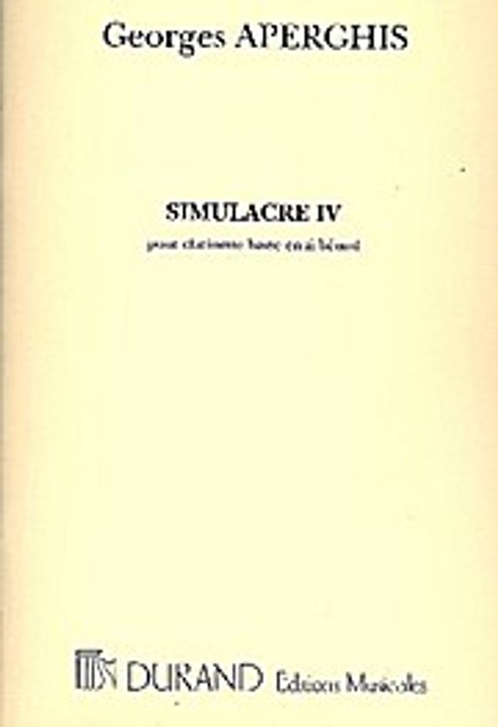 Simulacre 4 : pour clarinette