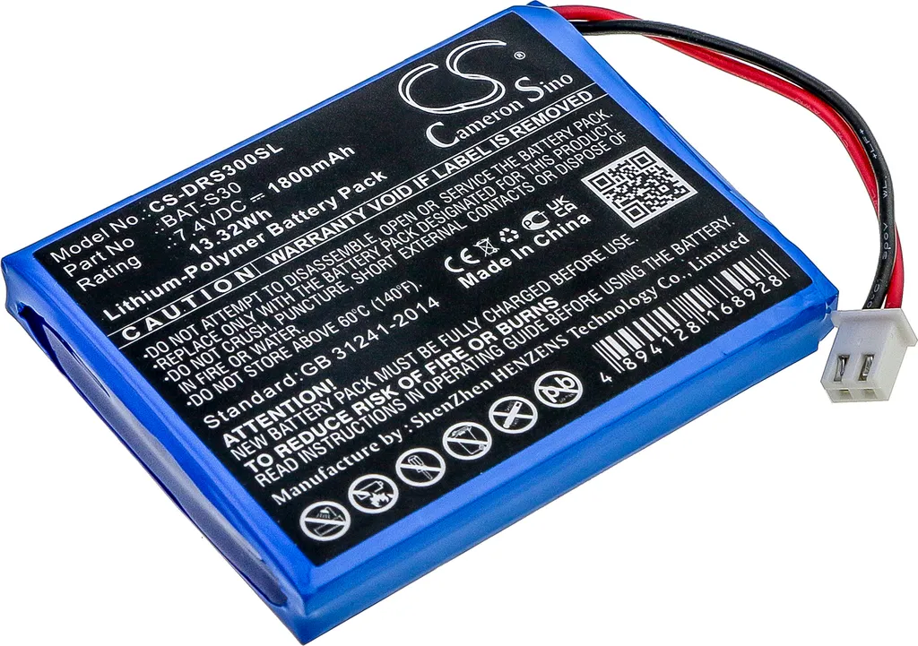 Batteria Compatibile Deviser S30 - Ricambio BAT-S30 | 1800mAh 7.4V