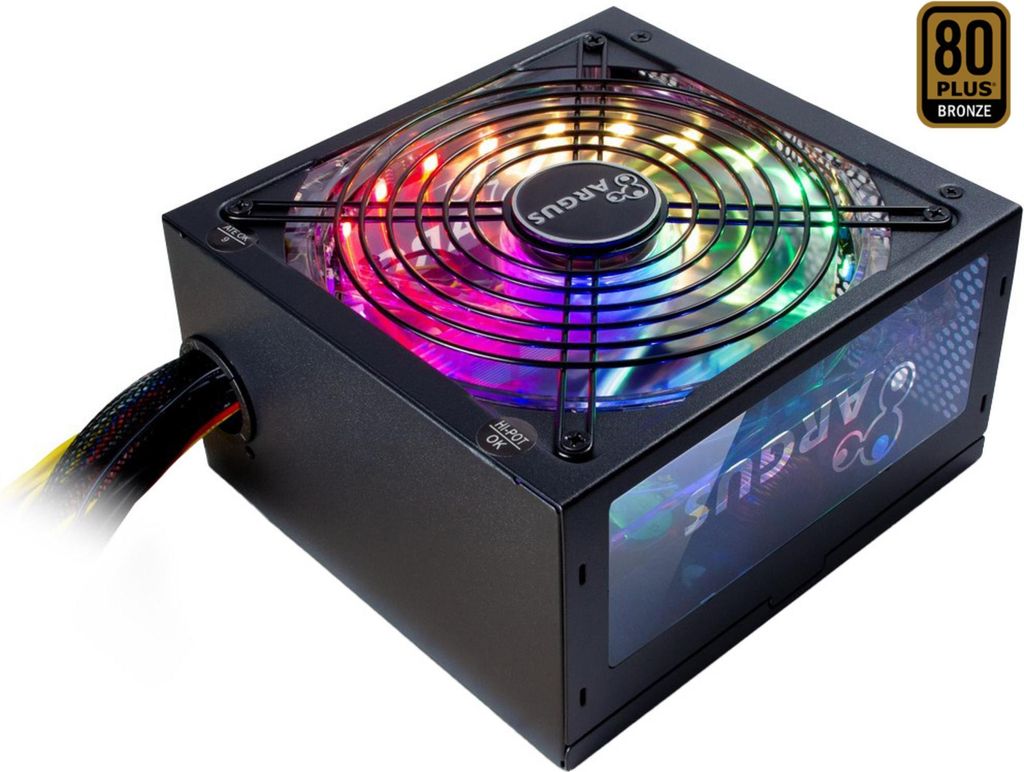 Inter-Tech Argus RGB-500W II, PC-Netzteil, (1x PCIe)