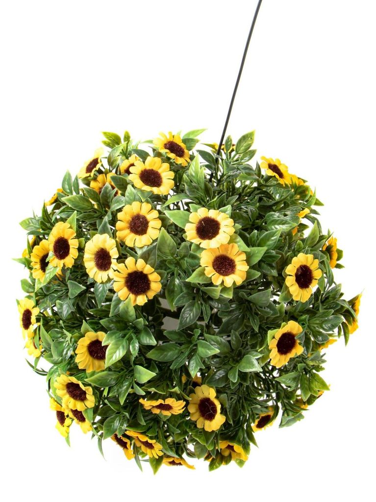 BURI Solar Deko-Kugel Sonnenblumen Gartendeko Blüte Produktbild 