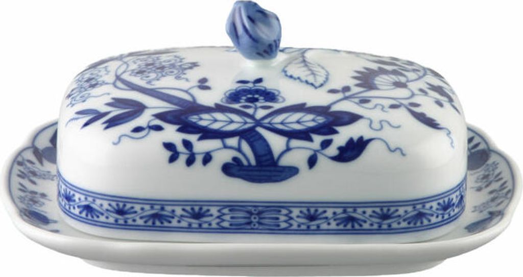 Hutschenreuther Butterdose Blau Zwiebelmuster Imagen del producto 