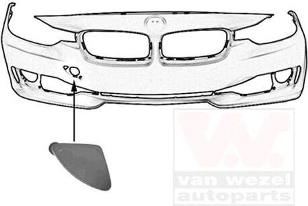 VAN WEZEL 0670587 Stoßstangen & -verstärker Klappe Produktbild 