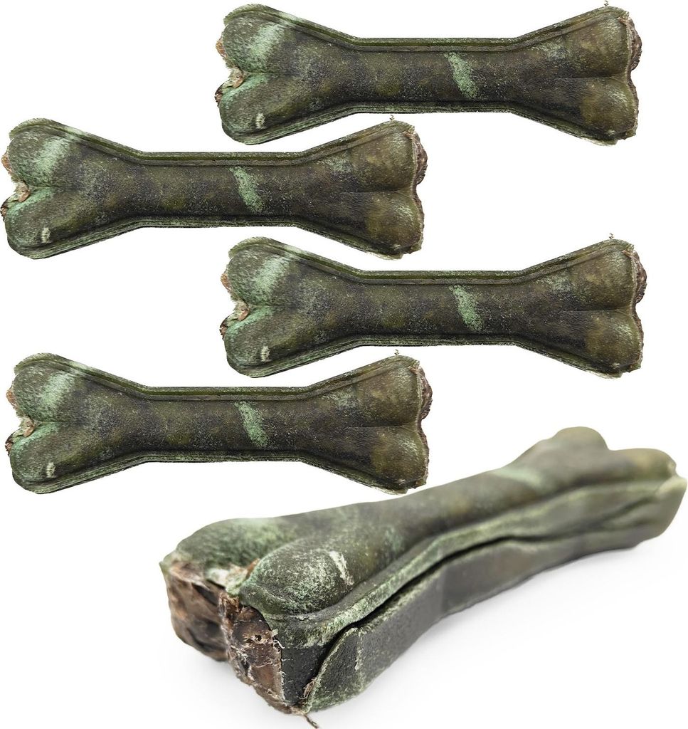 Set 5x Mersjo Wachtel-Kauknochen für Hunde 13,5 cm - frischer Atem