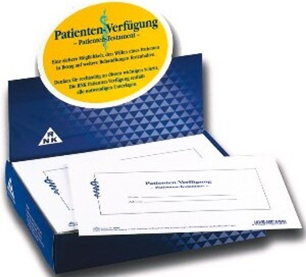 RNK-Verlag Patientenverfügung Formulare 2895 Produktbild 21