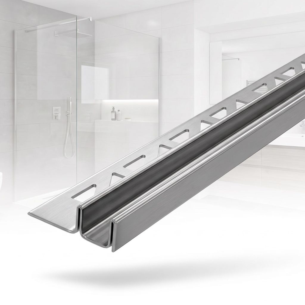 Dalsys Glasführungsschiene Fliesenprofil 250cm x 11mm x Produktbild 