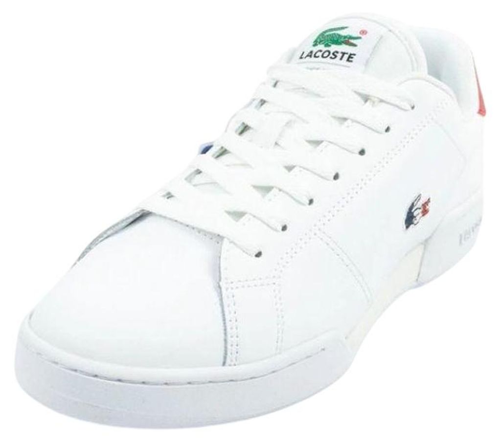 Lacoste - "Carnaby Cup 125" Kontrast Sneaker für Herren, Leder PP8982 (47,5 EU) (Weiß)
