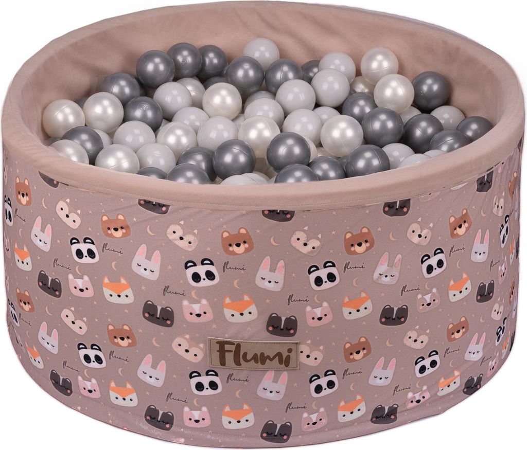 Piscine en mousse Flumi 90x40 cm avec 200 balles ∅7 cm – Image du produit 