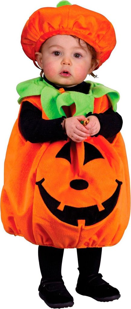 Halloweenkürbis Kostüm für Babys Kindergröße: 80-92